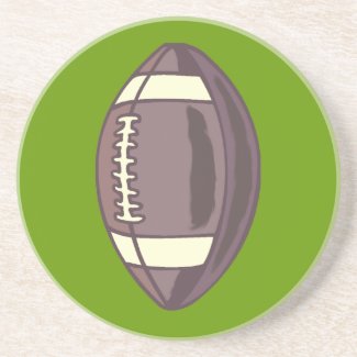 Football sports sandstone beverage coaster