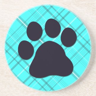 Plaid Paw Print