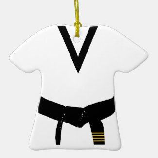 4th Degree Black Belt Uniform Ornament