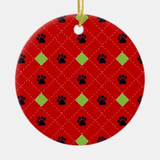 Argyle Paw Prints