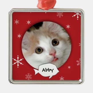 Personalized Cat Photo Holiday