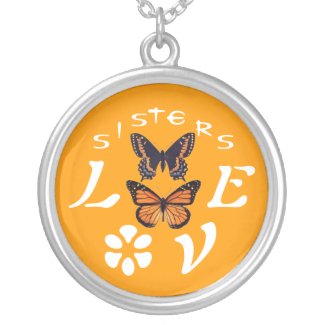 Sisterly Love Butterfly Necklace