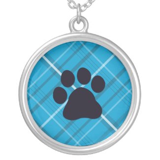 Plaid Paw Print