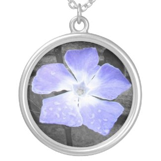Blue Flower Necklace