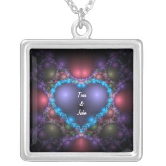 Blue Heart Necklace