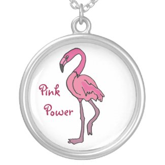 BH- Pink Power Flamingo Necklace