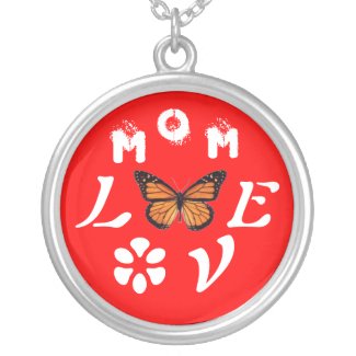 Mom Love Butterfly Anytime Valentine Necklace