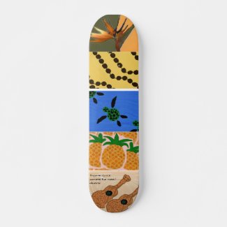 Hawaiian-style Skateboard