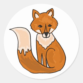 BL- Cartoon Fox Stickers