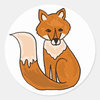 BL- Cartoon Fox Stickers