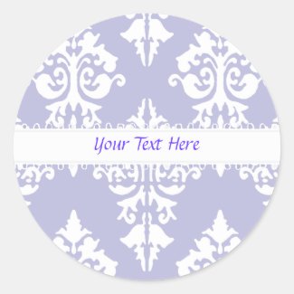 Lavendar and White Polkadot Sticker