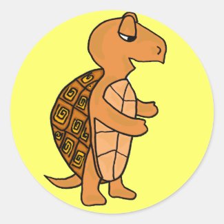 AK- Funny Cartoon Box Turtle Stickers