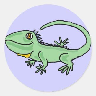 BC- Iguana Cartoon Sticker