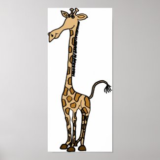 BJ- Whimsical Giraffe Poster