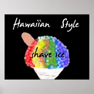 Hawaiian Style Shave Ice Art Print