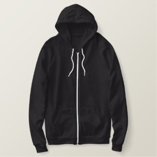 American Apparel Thermal Fleece Zip Hoodie Ladies