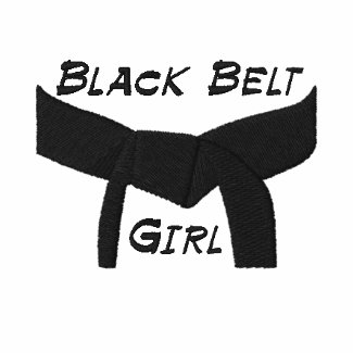 Custom Martial Arts Black Belt Girl