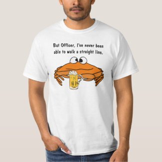 BA- Funny Crab Drinking Shirt