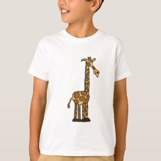 AB- Funny Giraffe Cartoon T-shirt