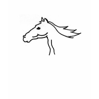 Horse sketch shirt