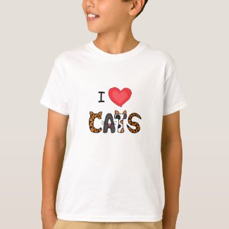 AF- I Love Cats T-shirt