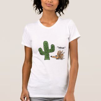 AA- Funny Cartoon Porcupine and Cactus T-shirt