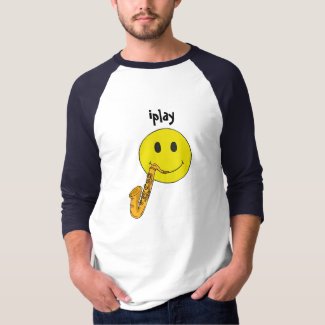 AZ- iplay Funny Face Saxophone Shirt