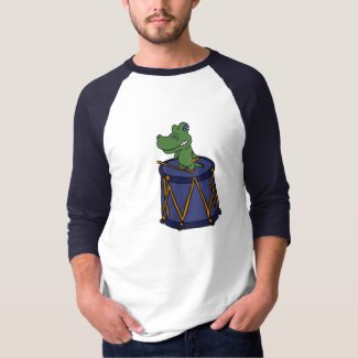 CC- Gator on a Drum Shirt