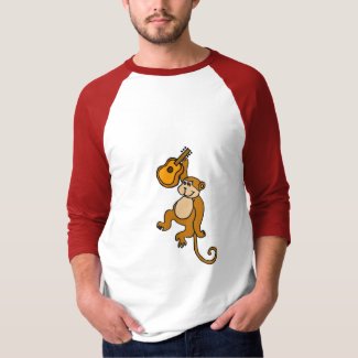 DL- Funny Monkey with Guitar Shirt