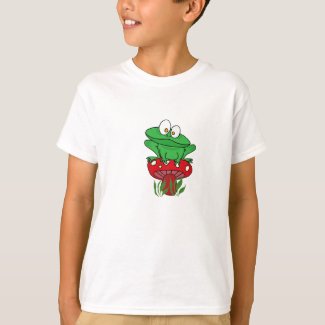 AB- Funny Frog on a Mushroom Shirt