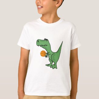 AW- T-Rex Playing Basketball Shirt