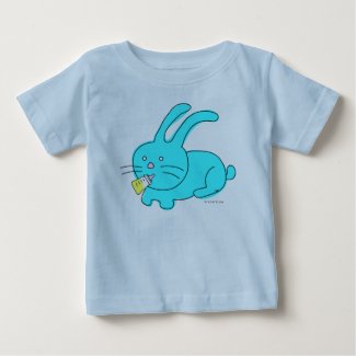 Funny Rabbit Drink Milk Baby Creeper