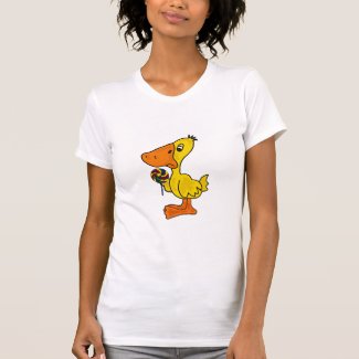 AD- Funny Duck with a Lollipop T-shirt