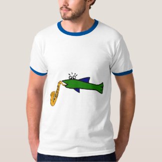 BV- Fish Playing a Saxophone Shirt