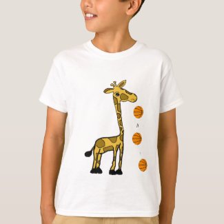 AT- Giraffe Playing Basketball Shirt