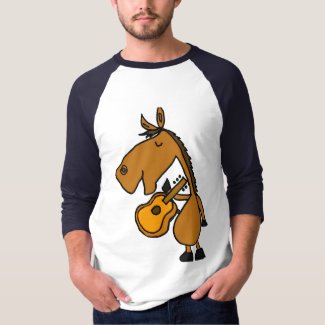 AP- Funny Horse and Guitar Shirt