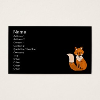 AF- Foxy Business Cards