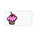 Pink Cupcake with Cherry