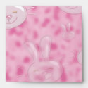 cute little white and pink bunny pattern
