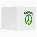 Green Peace Word & Ribbon