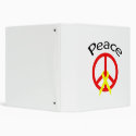 Red Peace Word & Ribbon