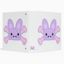 kawaii lavender crossbones bunny
