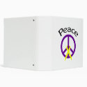 Purple Peace Word & Ribbon