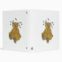 cute bear eating honey