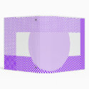 purple spots dots and checkers binder