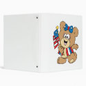 cute USA patriotic girl teddy bear design