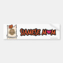 Siamese Mom / Mum Cat Lover Bumper Sticker
