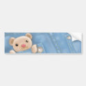 cute jean pocket teddy bear