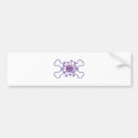 purple germy germ and crossbones design