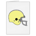 Light Yellow Football Helmet